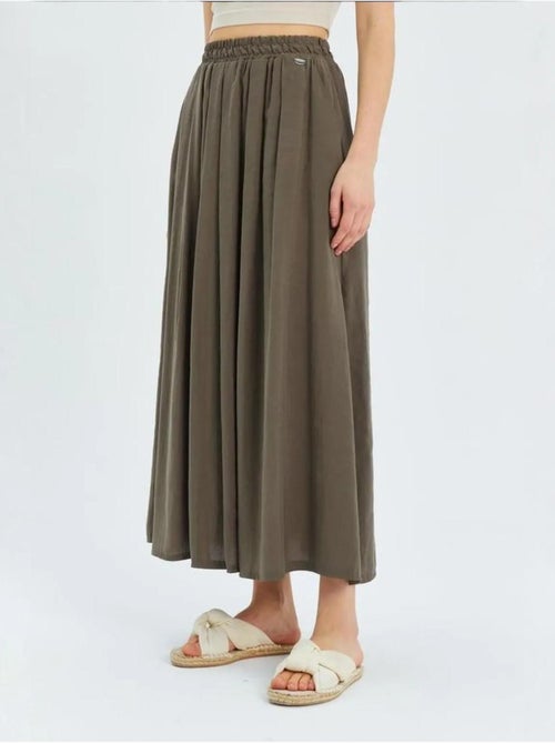 Jupe longue en tulle taille haute avec poches mixray - Kiabi