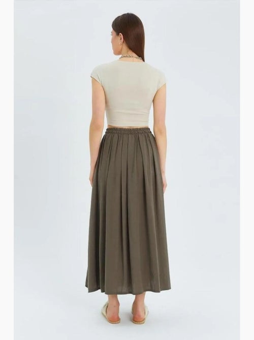 Jupe longue en tulle taille haute avec poches mixray - Kiabi