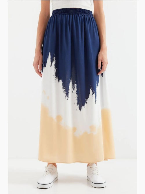 Jupe longue en viscose à motifs bdart - Kiabi