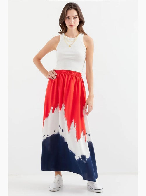 Jupe longue en viscose à motifs bdart - Kiabi
