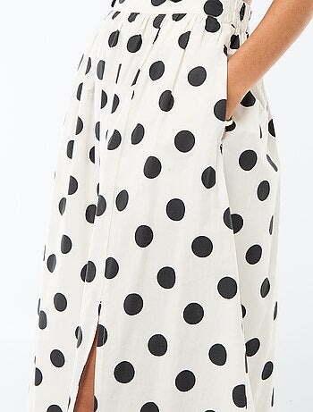 Jupe longue et large évasée