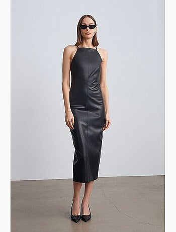 Jupe longue femme en pu dilvin