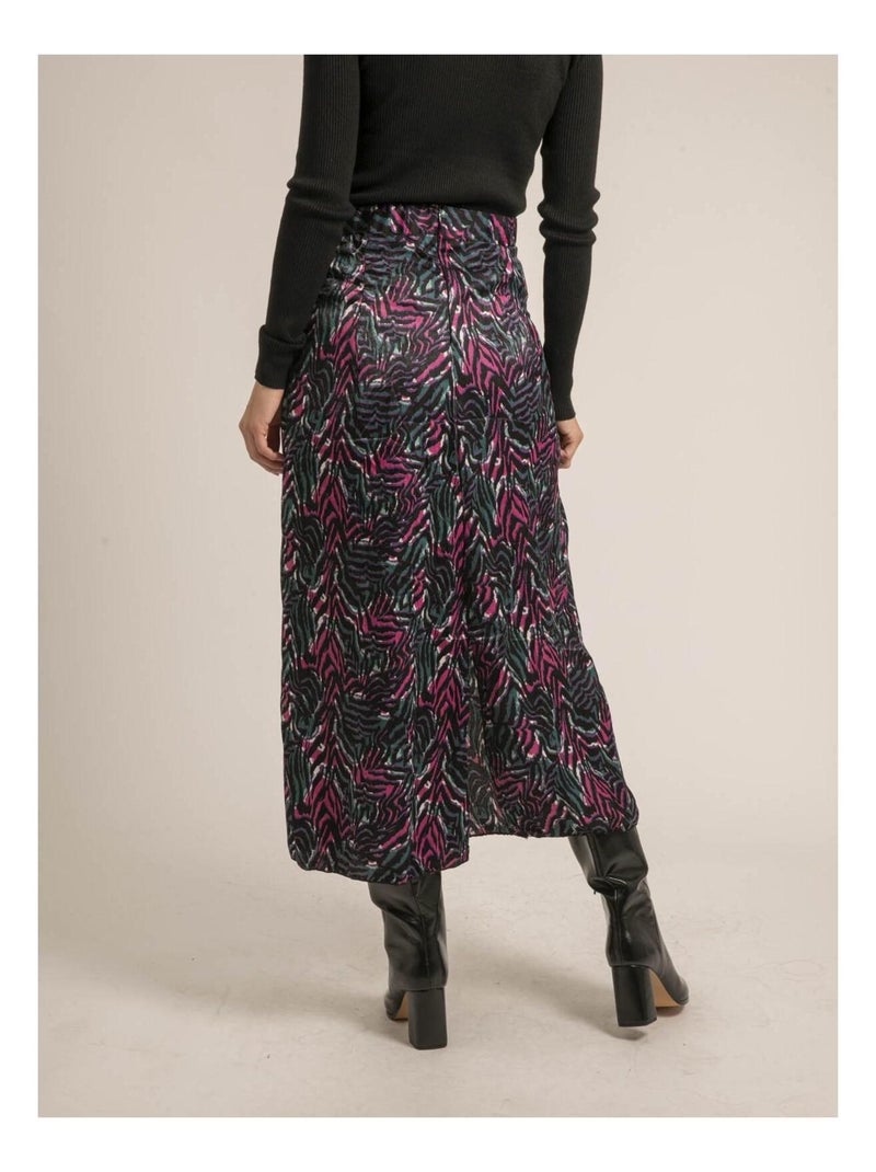 Jupe longue fluide xiadani Violet - Kiabi