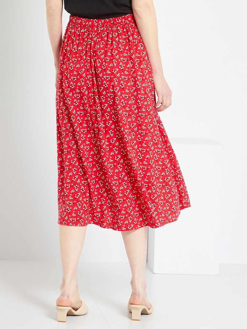 Jupe longue imprimée fendue - Femme MANGO Tunisie