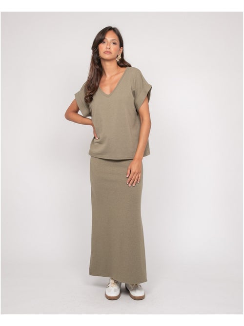 Jupe longue molleton XIVELA - Kiabi Jupe longue molleton XIVELA - Kiabi