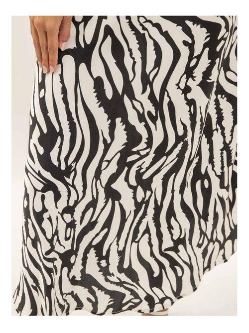Jupe longue motifs zèbre xorania - Kiabi Jupe longue motifs zèbre xorania - Kiabi