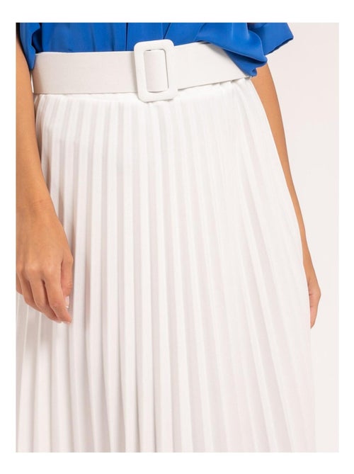 Jupe longue plissée et ceinture xolede - Kiabi Jupe longue plissée et ceinture xolede - Kiabi