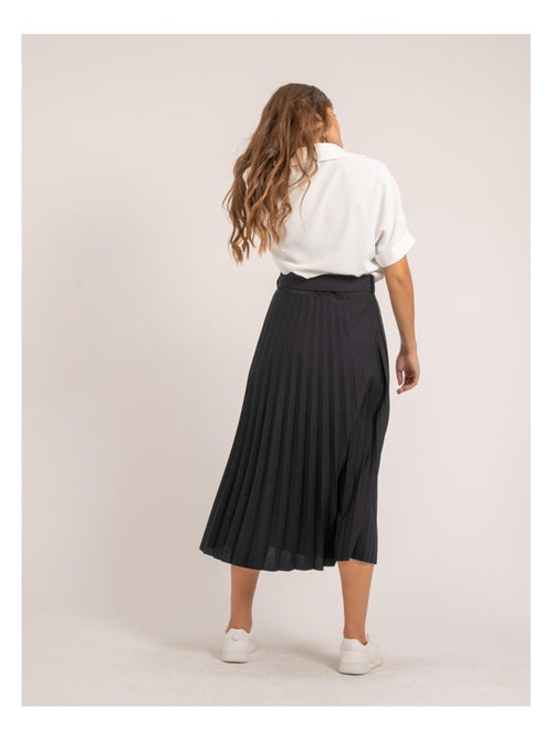 Jupe longue plissée et ceinture xolede - Kiabi Jupe longue plissée et ceinture xolede - Kiabi