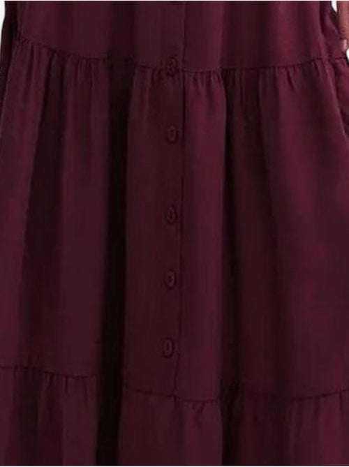 Jupe longue taille haute avec cordon de serrage à la taille mixray - Kiabi