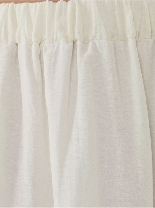 Jupe longue taille haute en A avec fente - Kiabi