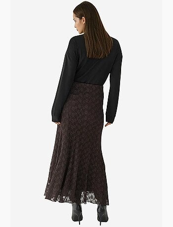 Jupe longue taille haute en dentelle hiccup