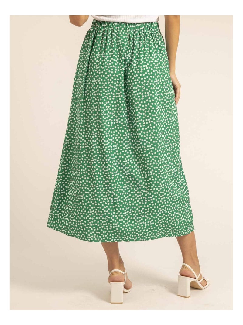 Jupe longue xeroni Vert - Kiabi