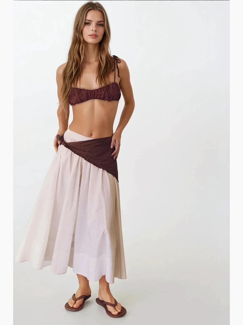 Jupe maxi a-form fit hiccup Blanc - Kiabi