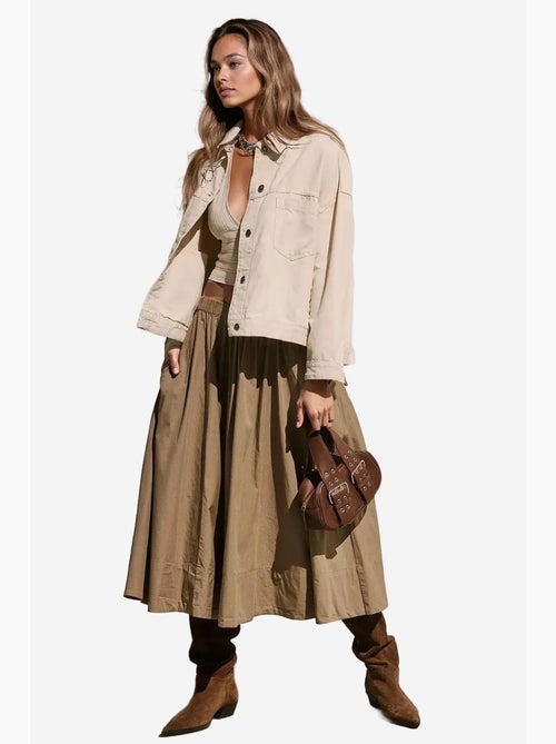 Jupe maxi a-form fit hiccup - Kiabi