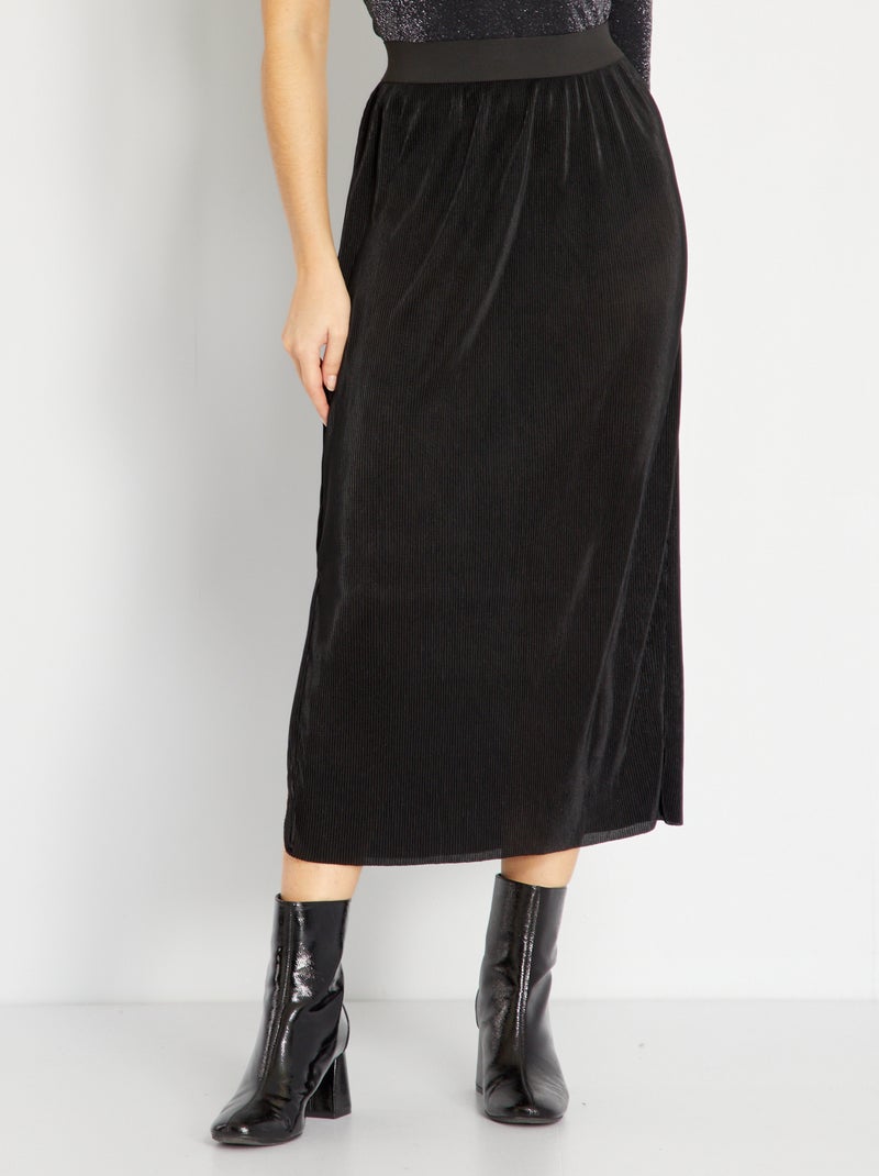 Jupe Plissée Next Noire Mi-longue - Taille 14 - Femme