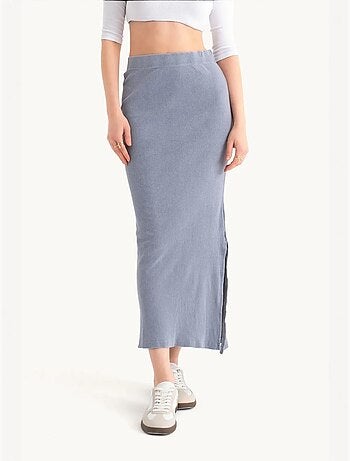 Jupe midi basique taille mi-haute élastique hiccup
