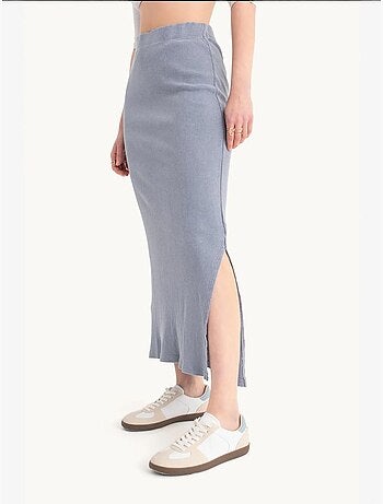 Jupe midi basique taille mi-haute élastique hiccup