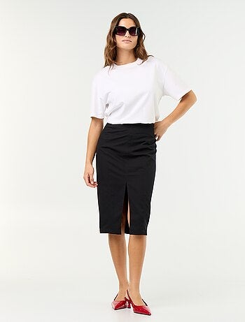 Jupe midi coupe moulante