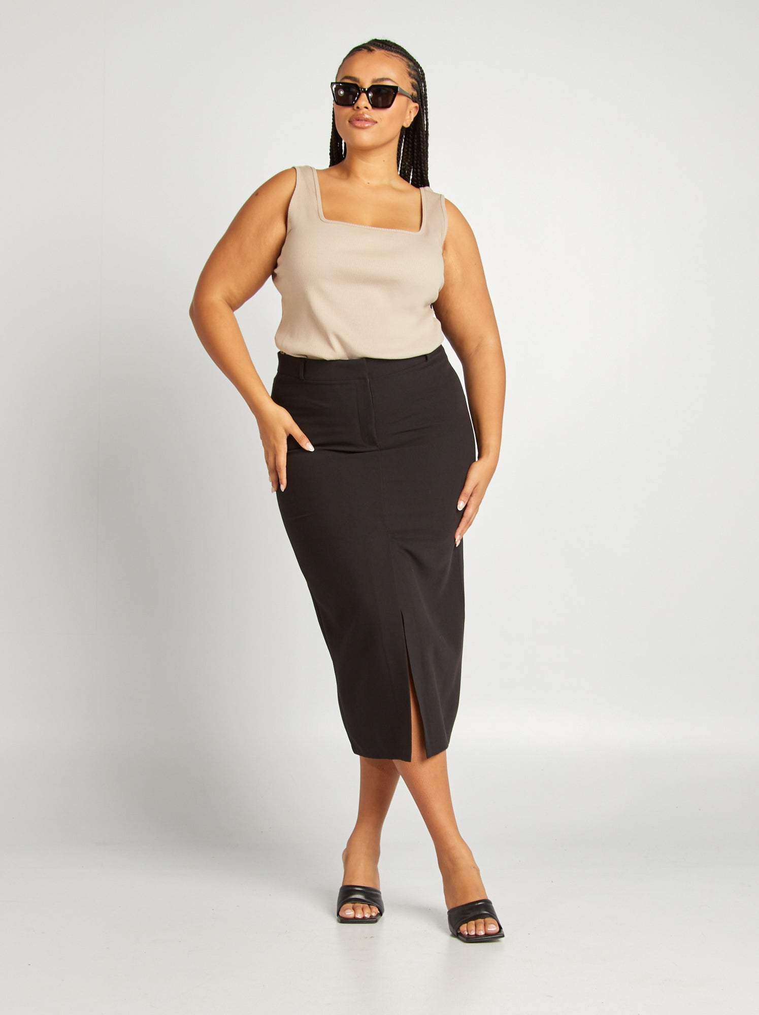 Jupe grande taille femme Jupe grande taille pas chere Kiabi