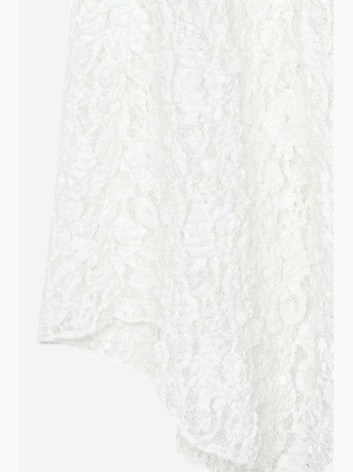 Jupe midi en dentelle, coupe trapèze, taille haute dilvin - Kiabi