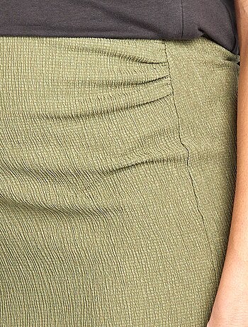 Jupe midi en maille gaufrée grossesse