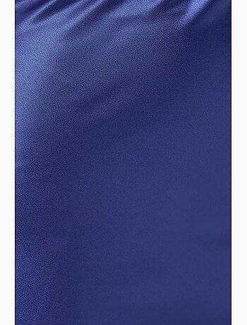 Jupe midi en satin taille haute hiccup