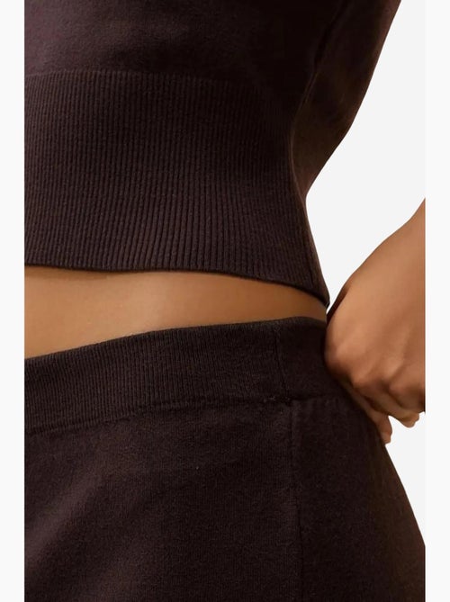 Jupe midi en tricot texturé hiccup - Kiabi