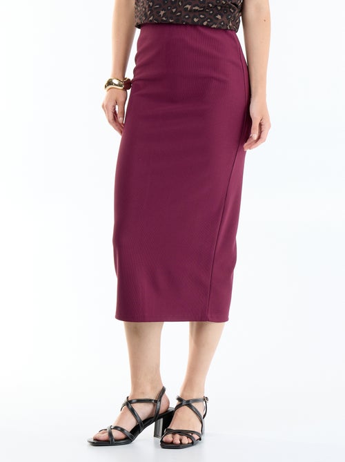 Jupe midi forme crayon - Kiabi