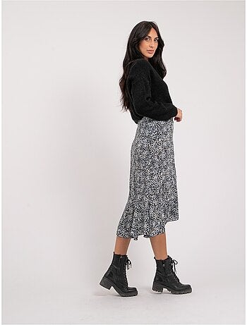 Jupe midi motifs XISSA
