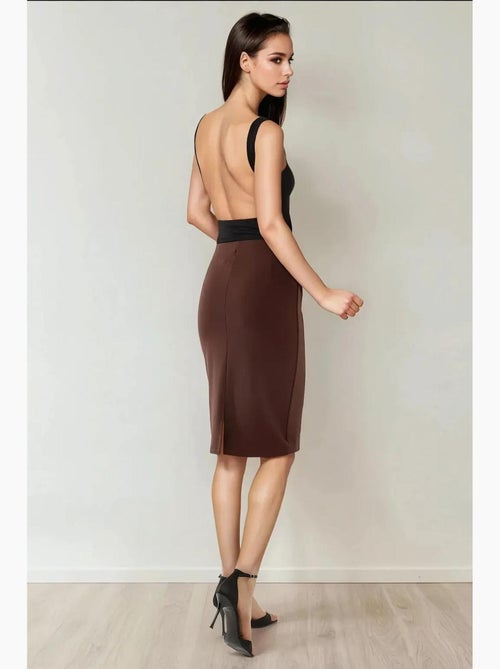 Jupe midi moulante taille haute hiccup - Kiabi