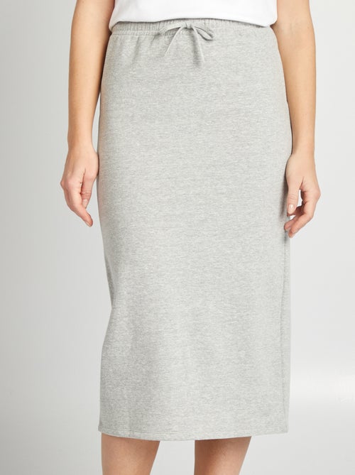 Jupe midi style jogging - Kiabi