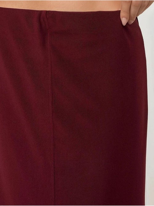 Jupe midi taille haute en dentelle collection pika hiccup - Kiabi