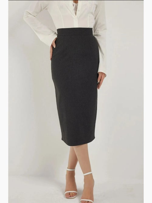Jupe midi taille haute hiccup - Kiabi Jupe midi taille haute hiccup - Kiabi