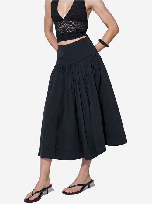Jupe midi trapèze à taille haute busem - Kiabi