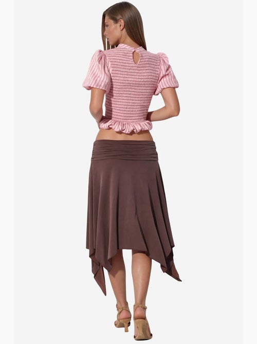 Jupe midi trapèze taille haute busem - Kiabi Jupe midi trapèze taille haute busem - Kiabi