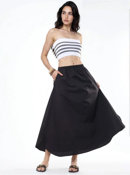 Jupe midi trapèze taille haute busem - Kiabi
