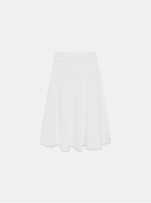 Jupe midi trapèze taille haute dilvin - Kiabi