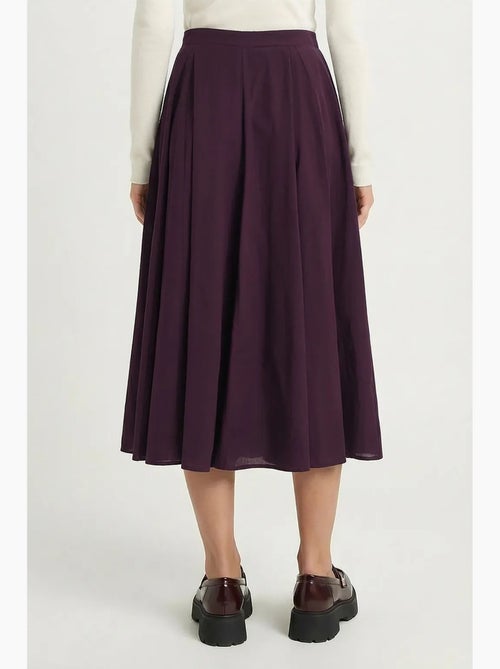 Jupe midi trapèze taille haute istanbul - Kiabi