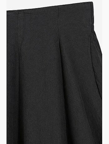 Jupe midi trapèze taille haute mixray