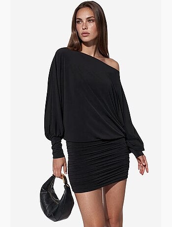Jupe mini en mélange de coton busem