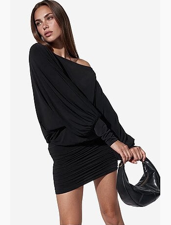 Jupe mini en mélange de coton busem