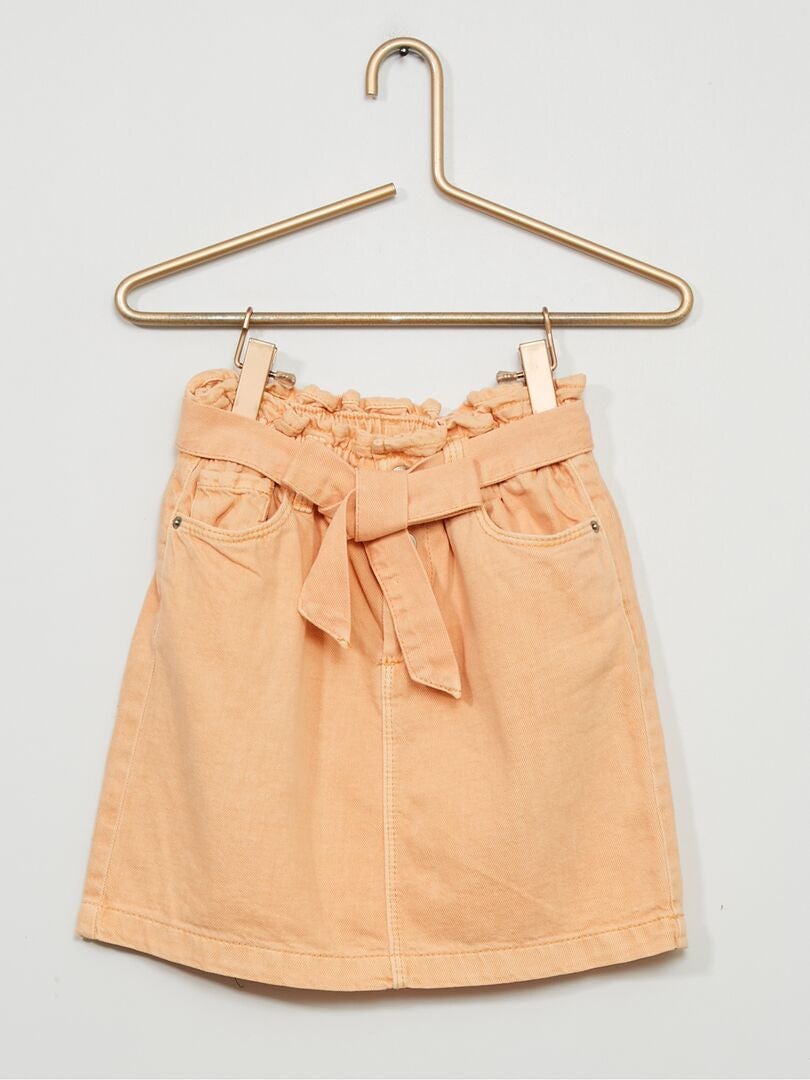 Jupe En Jean Orange ZARA Taille 40 - Modèle TOP 419 - Occasion Très Bon état