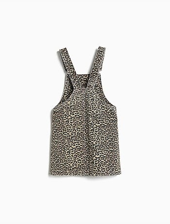 Jupe salopette imprimé animal, MO Fashion