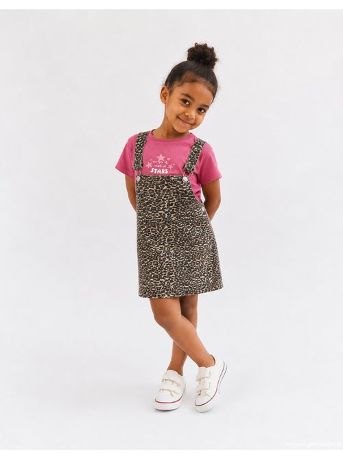 Jupe salopette imprimé animal, MO Fashion - Kiabi
