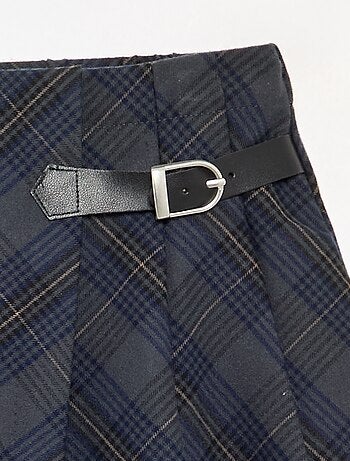 Jupe short à carreaux