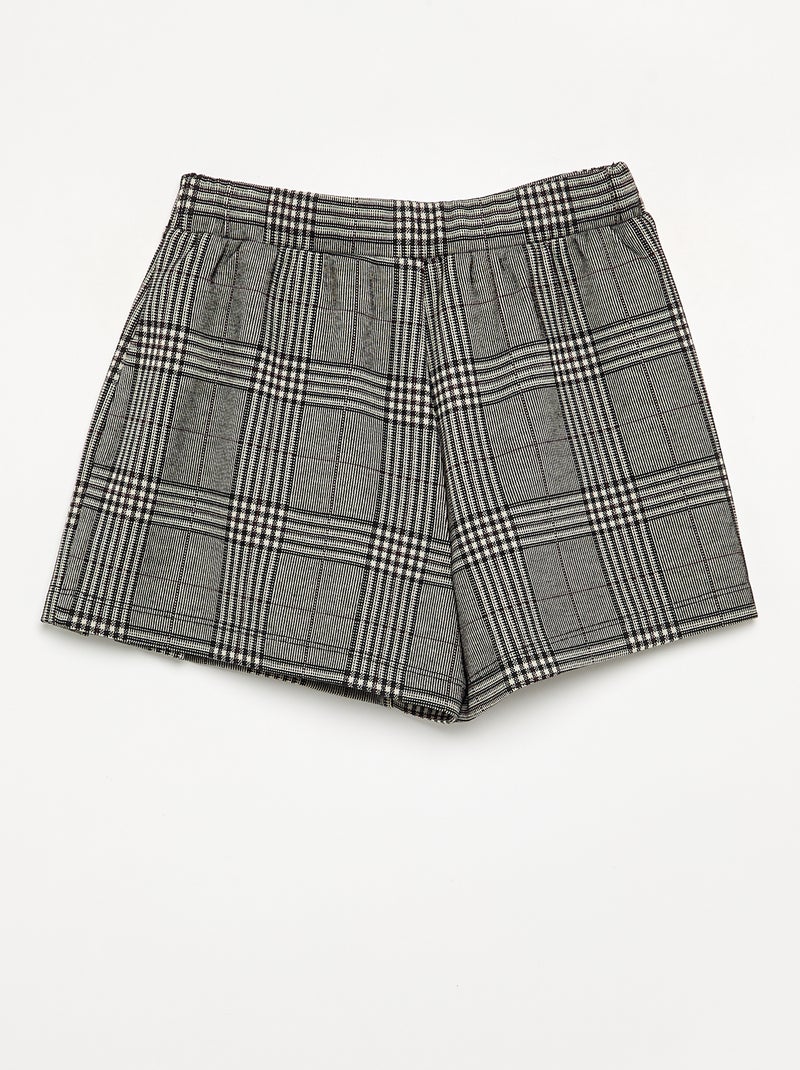 Jupe short à motif Gris - Kiabi