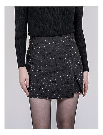 Jupe short à strass xilena