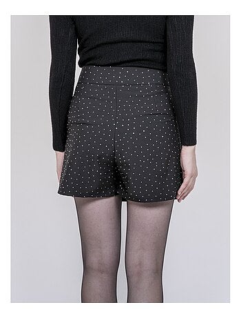 Jupe short à strass xilena