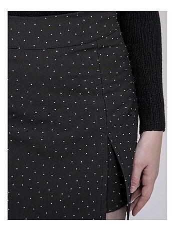 Jupe short à strass xilena