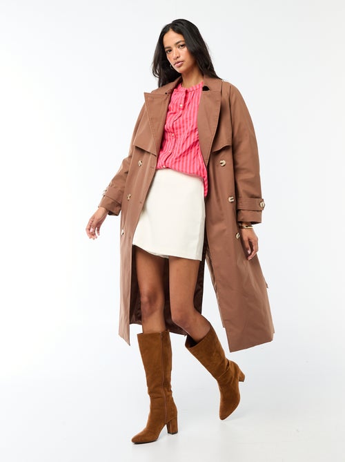 Jupe short à taille haute - Kiabi